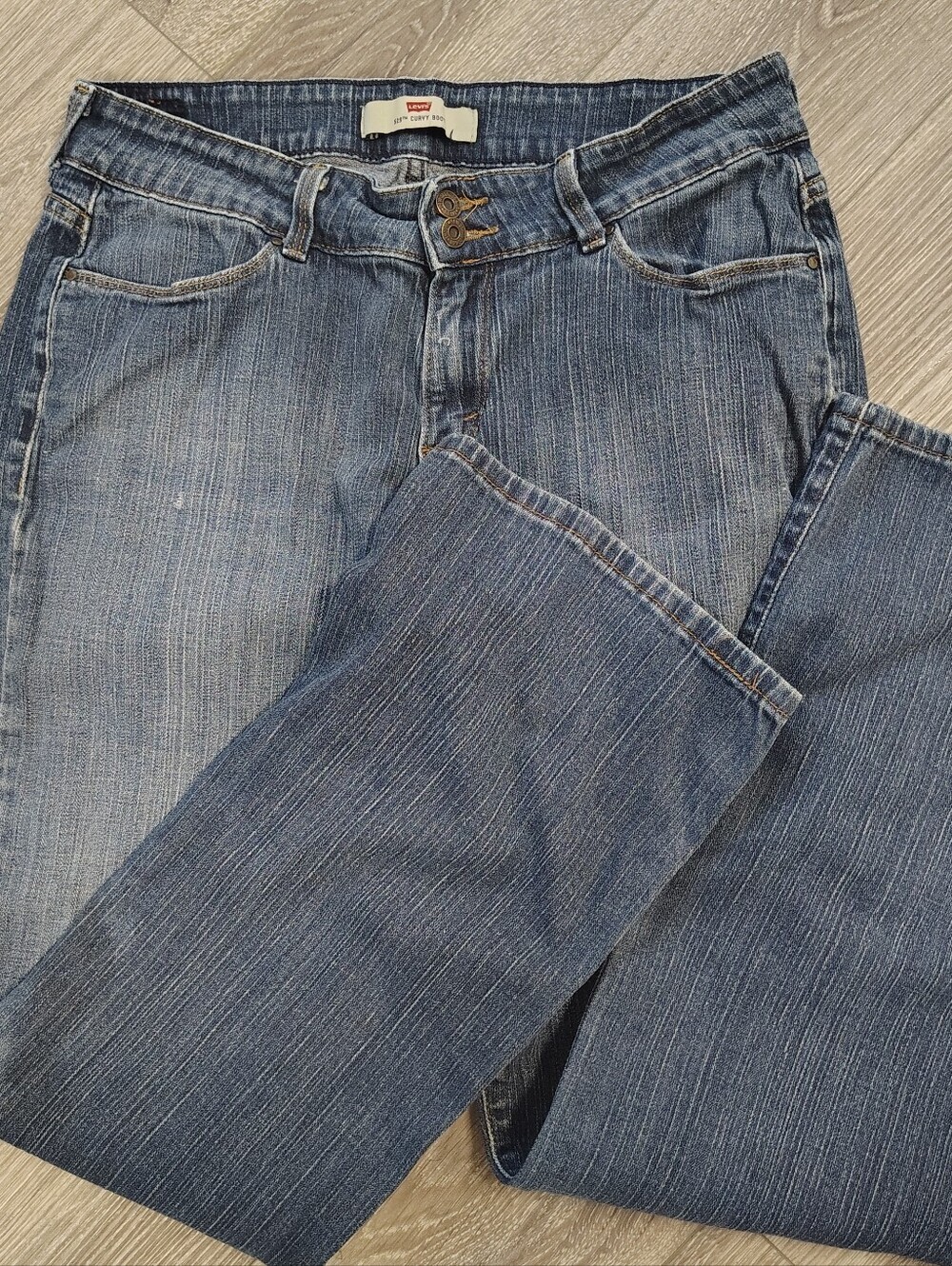 Levi's Women's Blue Boot-Cut Jeans 12